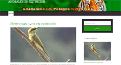 Desktop Screenshot of animales-en-extincion.info