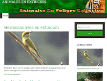 Tablet Screenshot of animales-en-extincion.info